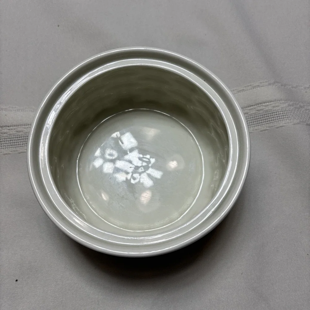 FITZ & FLOYD Kitchen Harvest Butter Tub Covered Dish Bowl Lid Rare FF Vegetables